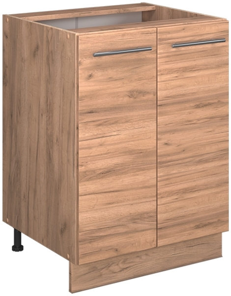 Küchenunterschrank Fame-Line Goldkraft Eiche 60 cm , AP Anthrazit Vicco