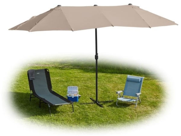 Doppelsonnenschirm 460x270 cm