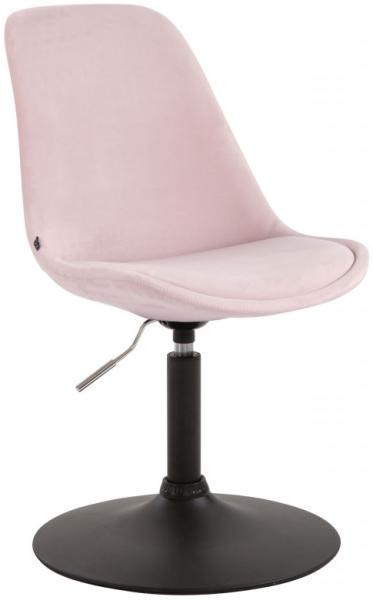 Esszimmerstuhl Maverick Samt schwarz, pink