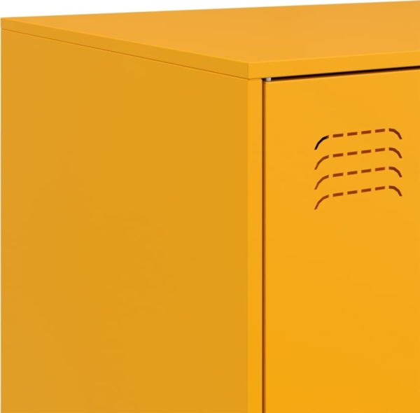 vidaXL Sideboard Senfgelb 99x39x73 cm Stahl 841724 Bild 10
