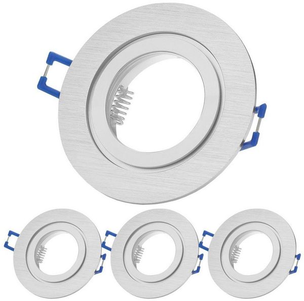 Sweet LED Deckenspot Bad IP44 spots 4 stück Aluminium badezimmer GU10, ohne Leuchtmittel, Einbauspots, Deckenspots, Einbaustrahler, Deckenlampe