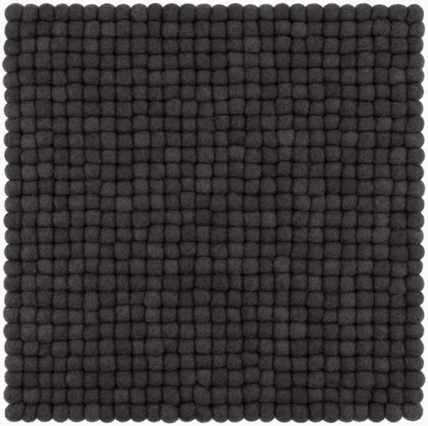 myfelt Stuhlkissen Filzkugel Sitzauflage eckig - 36 x 36 cm, 100% reiner Schurwolle, quadratisch, schmutzabweisend