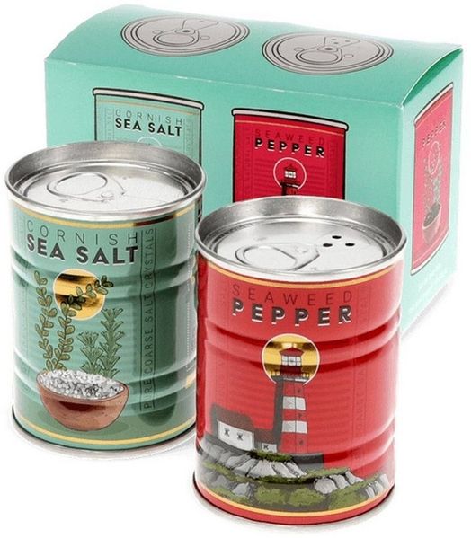 Rex London Salz- / Pfefferstreuer Salz und Pfefferstreuer in Dose Retro Design 6cm