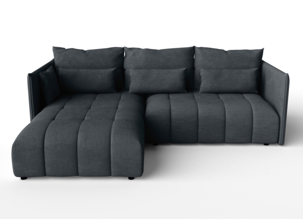 AX LIVING Gaziante Eckschlafcouch mit Bettkasten 245 cm grau Bild 5