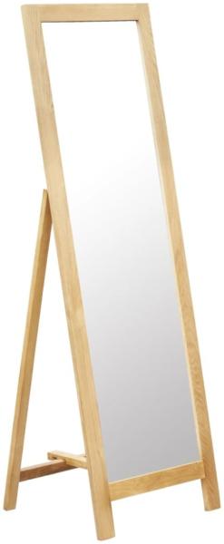 vidaXL Standspiegel 48 x 46,5 x 150 cm Massivholz Eiche 247454