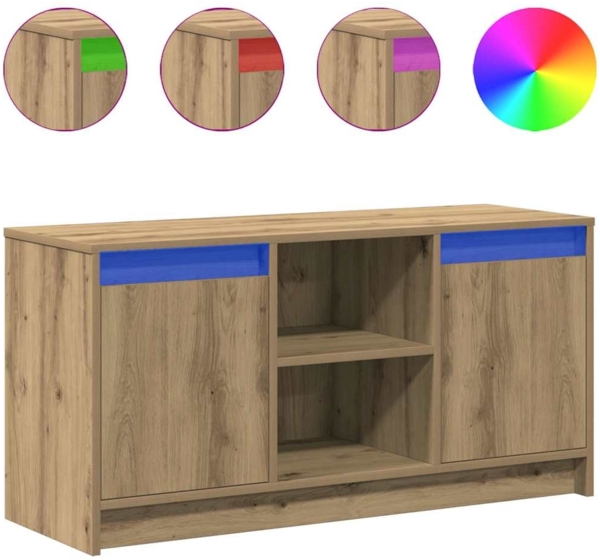 vidaXL TV-Einheiten Braun 100 x 34 x 50 cm Holzwerkstoff 873916 Bild 3