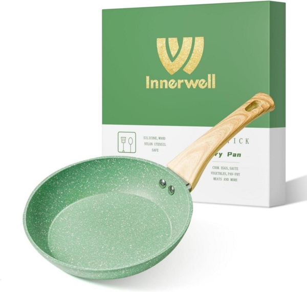 Innerwell Antihaft Bratpfanne 20cm Induktion Granitbeschichtung Grün