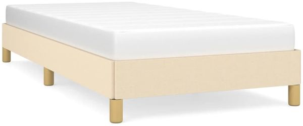 Einzelbettgestell Design für Erwachsene ohne Matratze Blau 90x190 cm Stoff d4078e