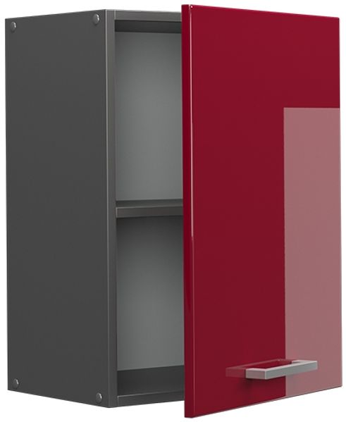 Hängeschrank R-Line Rot Hochglanz 45 cm Vicco Bild 4