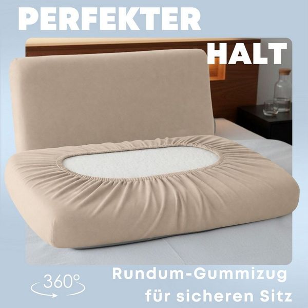 SEI Design Kissenbezüge Kissenbezug Spannbezug 2-er Pack für Gesundheitskissen – 40x60 cm, (2 Stück), Bezug ist geeignet für Nackenkissen ergnonomische Kissen Schlafkissen
