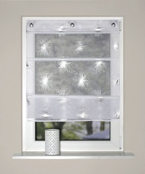 HOME WOHNIDEEN Magnetrollo FELISHA, mit Hakenaufhängung, ohne Bohren und Schrauben, Foliendruck