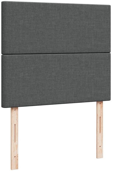 vidaXL Boxspringbett mit Matratze Dunkelgrau 120x200 cm Stoff 3293541 Bild 9