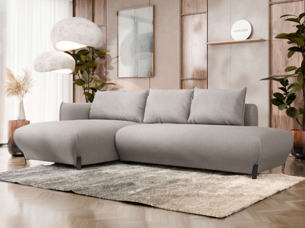 Ecksofa Fraski mit Bettkasten und Schlaffunktion (Farbe: Curio 11, Seite: Links LC-2R)