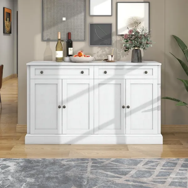 Sideboard 150/40/86 cm, Mehrzweckschrank mit Türen und Schubladen, Küchenschrank, Aufbewahrungsschrank, Wohnzimmerschrank