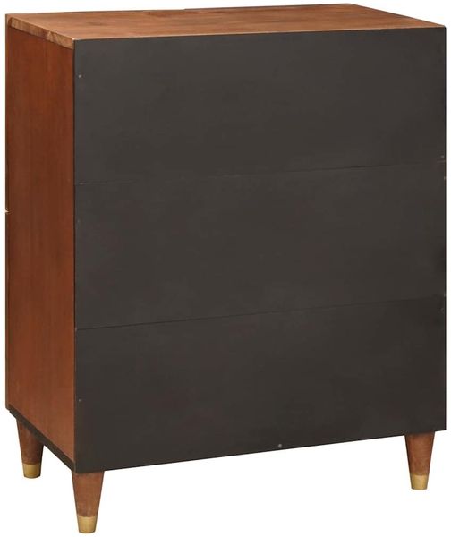 Sideboard, Kommode Braun 60 x 33,5 x 75 cm Massivholz Mango j1357p Bild 5