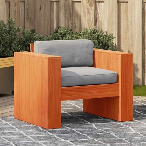 vidaXL Gartensessel Wachsbraun 79x60x62 cm Massivholz Kiefer 844623
