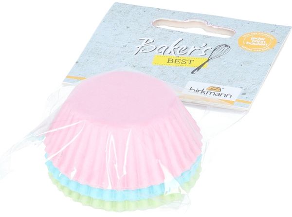 Birkmann Papierbackförmchen Baker´s Best Ø 4,5 cm Höhe 2,5 cm 100 Stück pastell