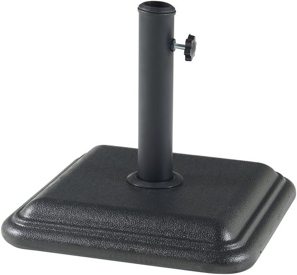 Sonnenschirmständer Biccari Beton 35x35x5,5 cm Schwarz 12 kg [casa. pro]