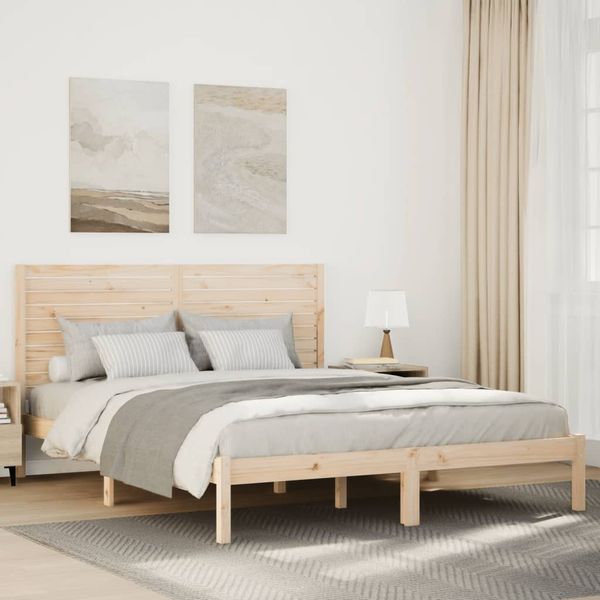 vidaXL Massivholzbett Extra Lang ohne Matratze 140x210 cm 3309299