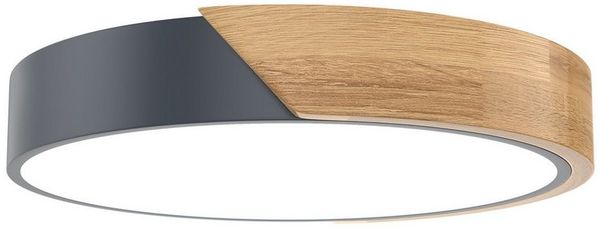 FIVMEN LED Deckenleuchte Deckenlampe Holz Deckenleuchte Deckenlampen Rund Lampen, Kaltweiß