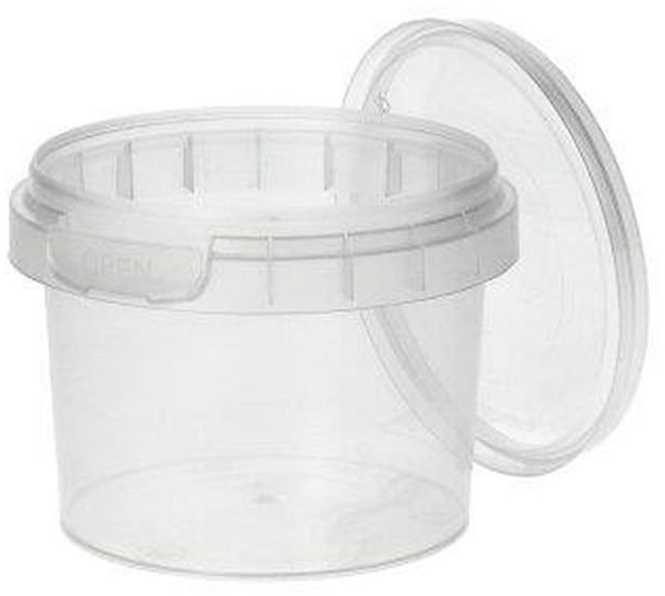 48 Feinkostbecher, PP rund 120 ml Ø 6,9 cm · 5,1 cm transparent mit Originalitätsverschluss