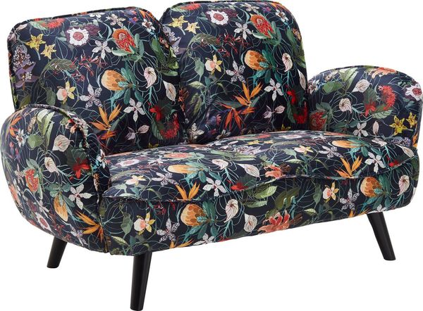Atlantic Home Collection BEN, 2-Sitzer, Samt, Blumenmuster