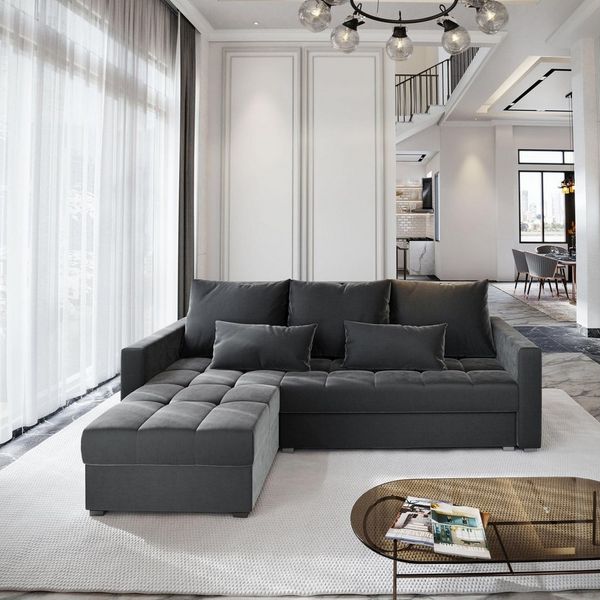 Masseno Ecksofa KOS PIK mit Schlaffunktion L-Form, Sofa mit Bettkasten