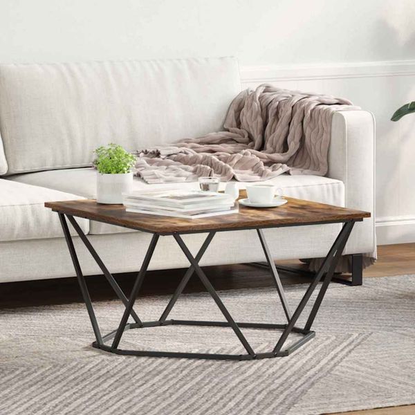 vidaXL Couchtisch Geräucherte Eiche 80 x 80 x 45 cm 868275