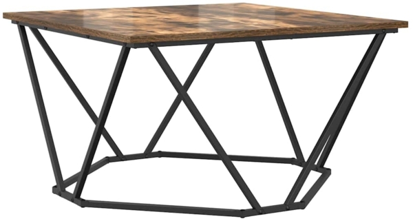 vidaXL Couchtisch Geräucherte Eiche 80 x 80 x 45 cm 868275