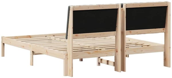 vidaXL Bettrahmen mit Kopfteil Braun 150 x 200 cm Massives Kiefernholz 3394414 Bild 6