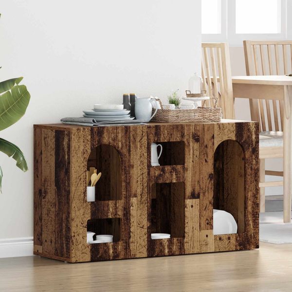 vidaXL Sideboard Altholz 100 x 35 x 59 cm Holzwerkstoff 891352