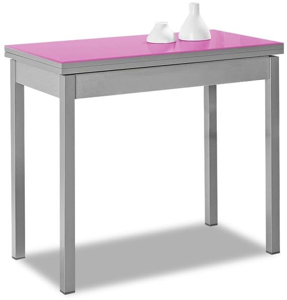 ASTIMESA Buchart: Küchentisch, Metall, Fuchsia, 80x40 cm