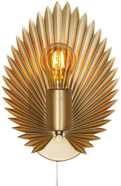 By Rydéns 4300470-6503 Wandleuchte Aruba gold E27 1-flammig