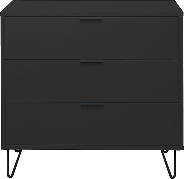 Kommode >Bonnie< in anthrazit matt lack - 81x80x45cm (BxHxT)