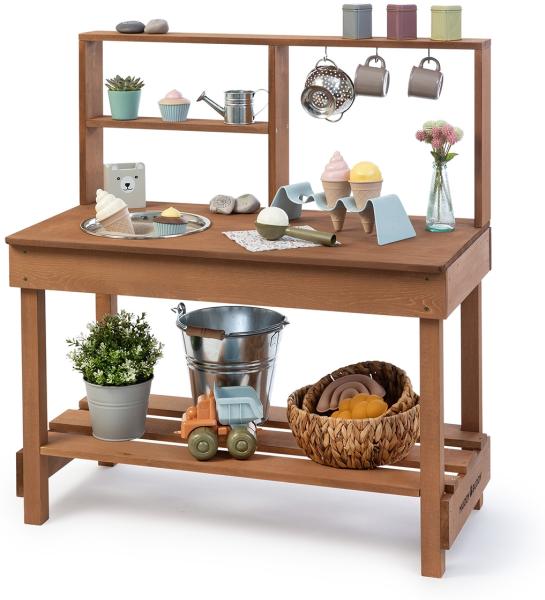 Matschküche Mud Starter von MUDDY BUDDY®, Holz kakaobraun
