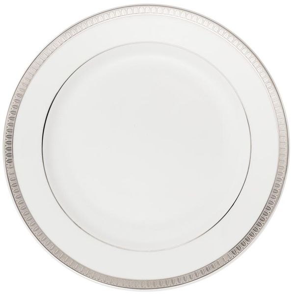 Christofle Frühstücksteller Malmaison Porzellan Platin