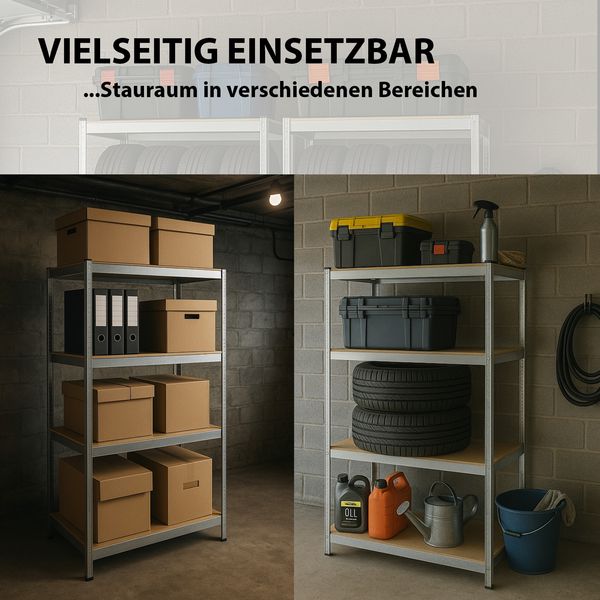 XXL Schwerlastregal 180x115x60 cm 875 kg Traglast Lagerregal Kellerregal