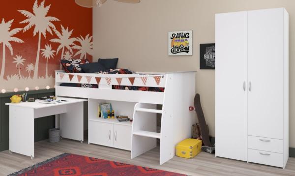 Parisot Kinderzimmer und Jugendzimmer Reverse in weiß Set 2-tlg.