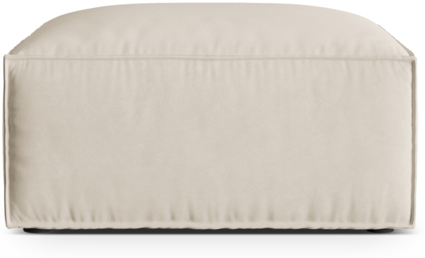 Micadoni Hocker Nuria 1-Sitzer Samt Beige