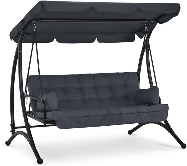 M MCombo 3-Sitzer Hollywoodschaukel mit Liegefunktion 4095 (grau)