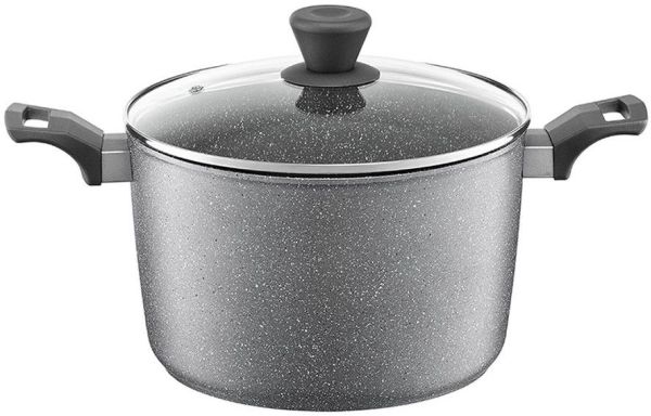 AMBITION SILVERSTONE Stieltopf mit Deckel Aluminium für Induktion Ø 20 cm 3 3 L
