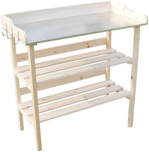 Pfanztisch Holz Gartentisch Gärtnertisch Gartenarbeitstisch Beistelltisch Tisch