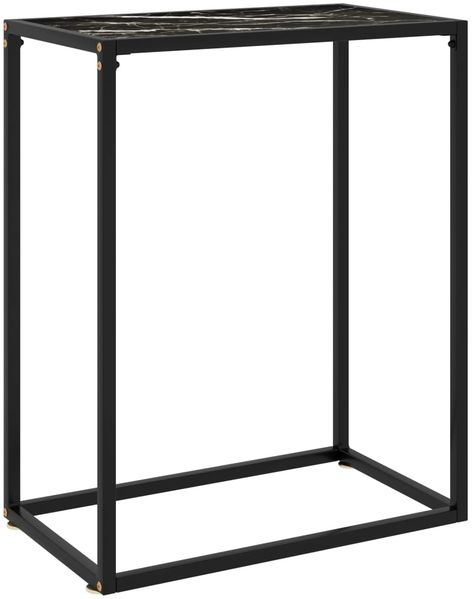 vidaXL Konsolentisch Schwarz 60 x 35 x 75 cm Hartglas [322806]