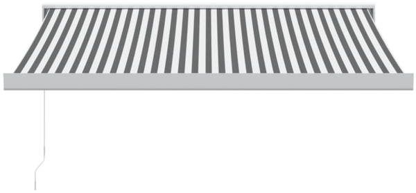 vidaXL Markise Einziehbar Anthrazit & Weiß 3,5x2,5 m Stoff & Aluminium 3216124 Bild 2