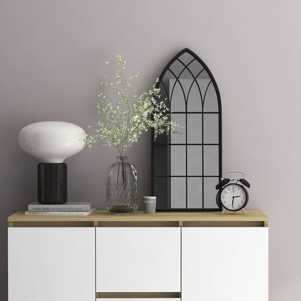 vidaXL Spiegel Schwarz 70x30 cm Eisen für den Innenbereich 3093514
