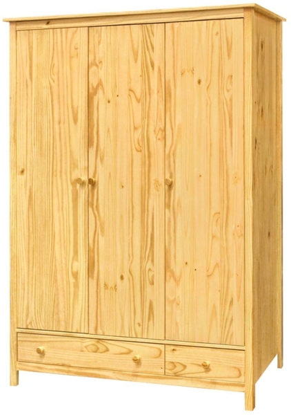 Kleiderschrank 114 x 190 x 58 cm Kiefer Natur