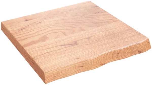 vidaXL Wandregal Hellbraun 60x60x(2-6) cm Massivholz Eiche Behandelt 363655