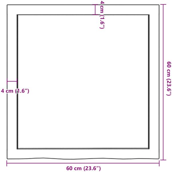 vidaXL Wandregal Hellbraun 60x60x(2-6) cm Massivholz Eiche Behandelt 363655 Bild 10