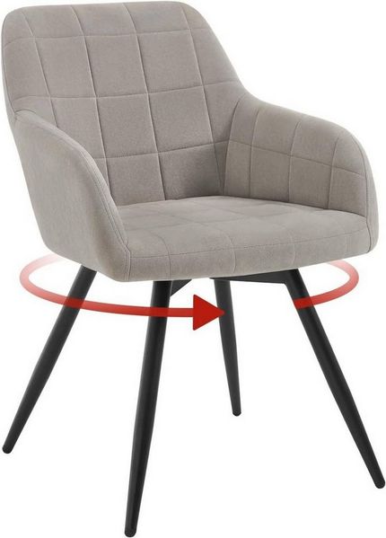 Woltu Esszimmerstuhl (1 St), gepolsterter ergonomischer, mit Metallbeinen