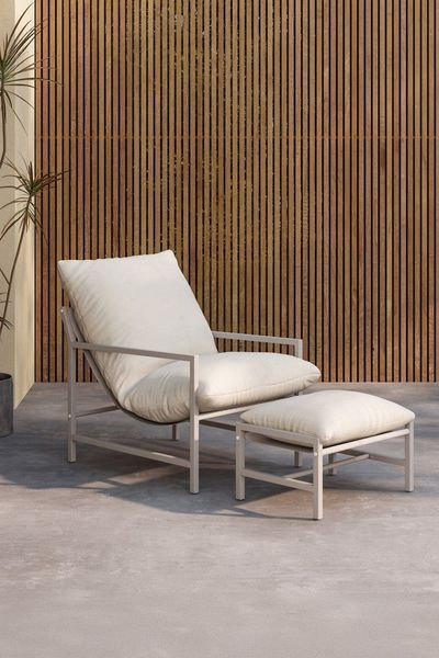 Venture Home Gartenlounge-Sessel Corso, gepolstertes Loungemöbel für entspannte Outdoor-Momente (2-St), Outdoorstuhl, Terassenstuhl, komfortabel, Stoffbezug, outdoor-geeignet